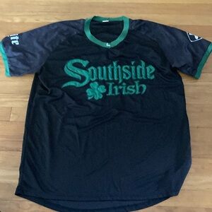 Chicago White sox Southside Irish Black and Green Men's Shirt size XL